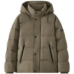 Marc O'PoloMOP冬季新款可脱卸短款连帽加厚羽绒服男士保暖外套