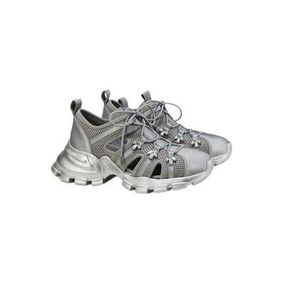 fed银色运动鞋春季新款女鞋镂空休闲鞋厚底溯溪鞋女S0208-YAB292