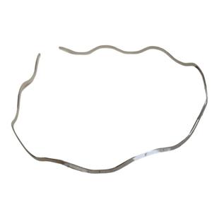 MATHILDA饰品百搭气质高冷风金色合金细边发箍波浪形压发发卡头箍