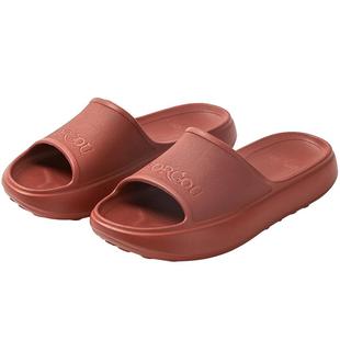 高级感红色凉拖鞋女夏季居家用厚底EVA防滑男室内不臭脚外穿情侣