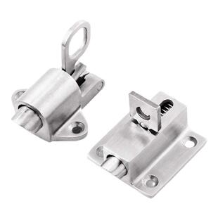 不锈钢插扣卡扣卫生间厕所门锁窗户防盗门拴自动回弹插销弹簧门栓