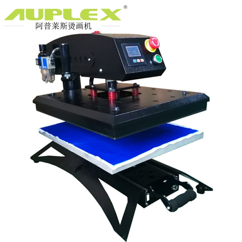 气动烫画机锦旗热转印机40*50摇头热转印设备石画印图球服印号机
