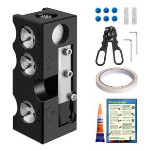 LOCKWIN台球杆头皮修理器11合1皮头弧度专用高精度打磨修理工具