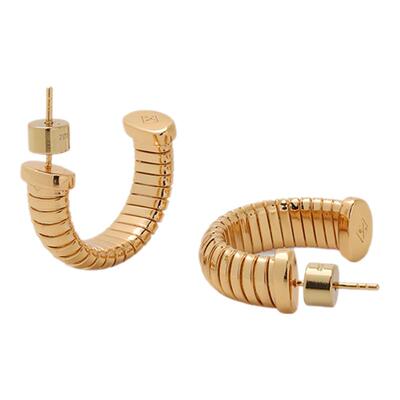 【情人节礼物】RCRetroChic意大利复古时尚首饰 角斗士素金软耳环