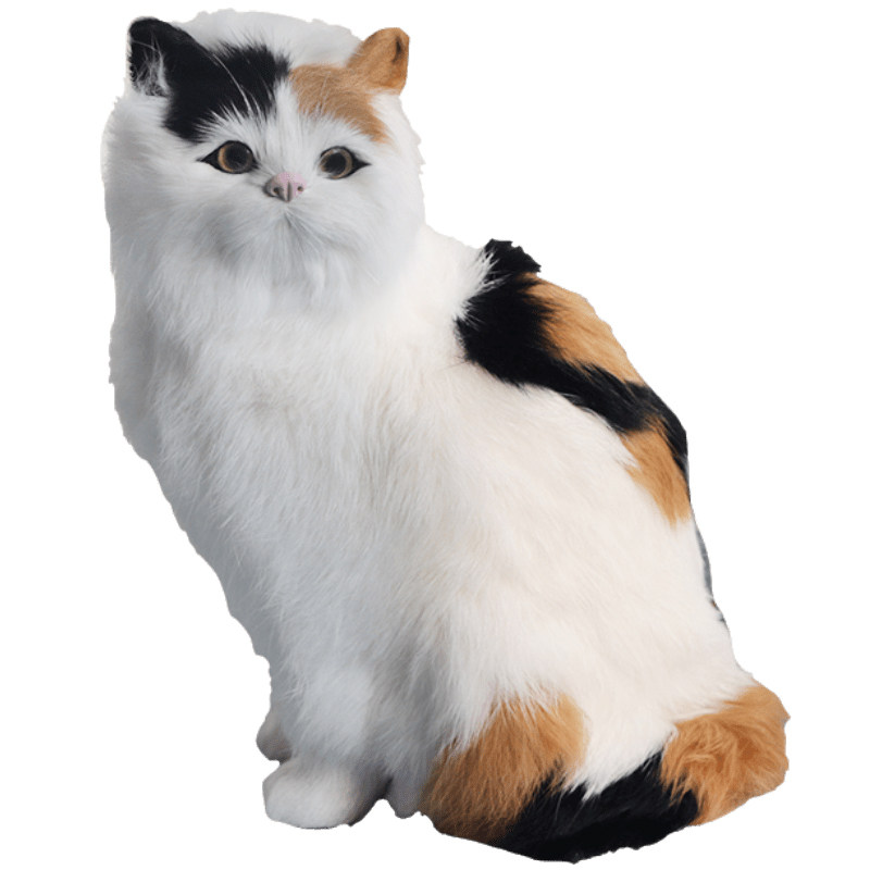 仿真猫咪家居摆件装饰品花猫