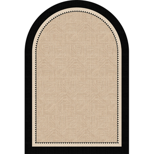 电脑椅地垫高级感书房梳妆台卧室椅子法式轻奢书桌下地毯转椅脚垫