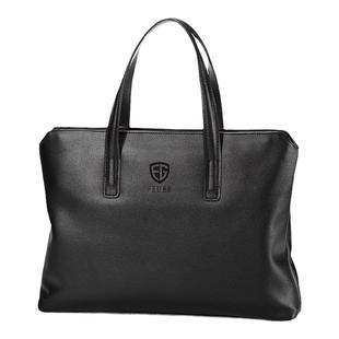 斐格男士手提包2024新款时尚公文包男商务休闲皮包文件电脑包定制