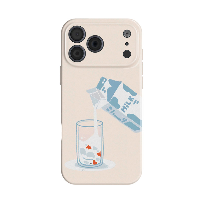 冰牛奶浴~夏日大鹅ins适用苹果17手机壳iphone16华为nova14简约p70小米15opporeno13vivox200一加ace5荣耀400