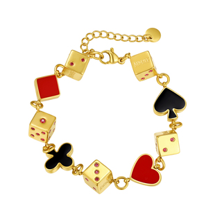 MMNF「同花顺 Flush」珐琅钛钢 锆钻镶嵌手链