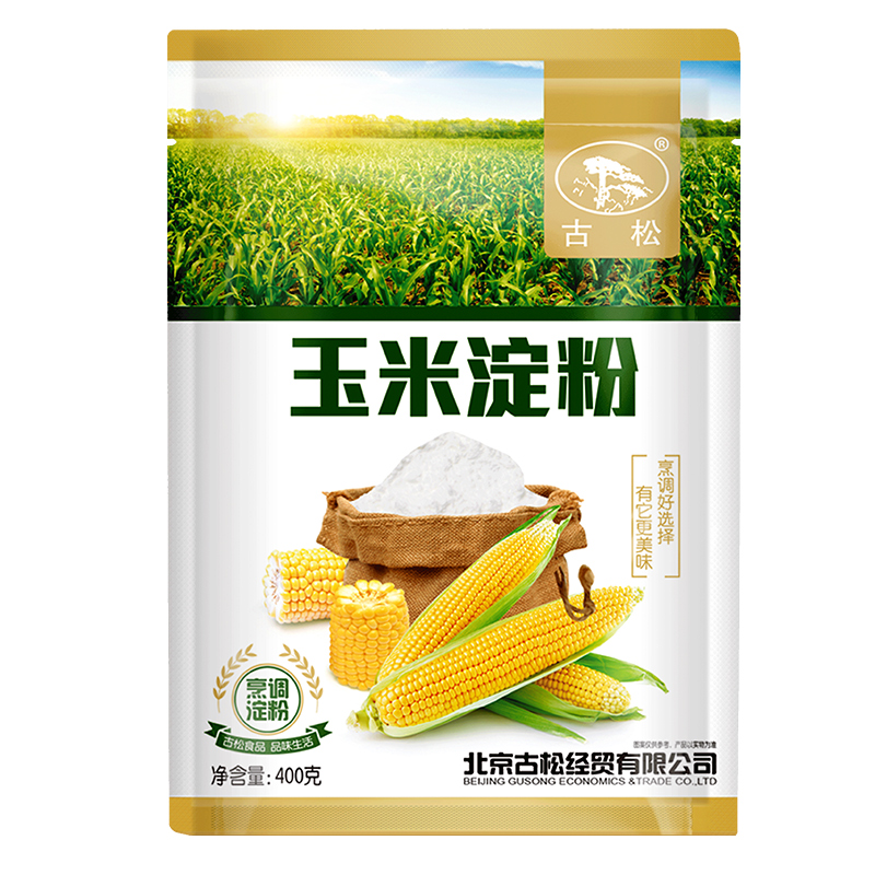 古松 烹调淀粉400g*3 食用玉米淀粉蛋糕面包材料烘培原料生粉