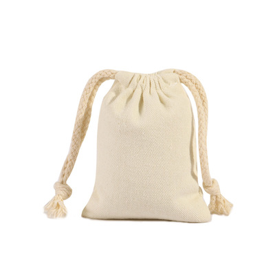 帆布束口袋收纳小布袋子定制logo