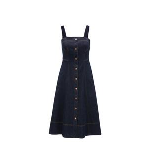 tq区绫致Vero Moda连衣裙秋冬休闲度假含棉吊带牛仔裙女