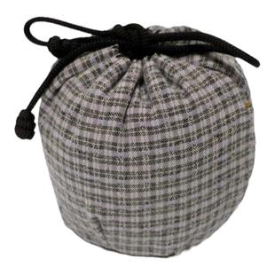 仕覆袋纯棉格纹主人杯单杯袋公道杯袋便携功夫旅行户外茶具收纳袋