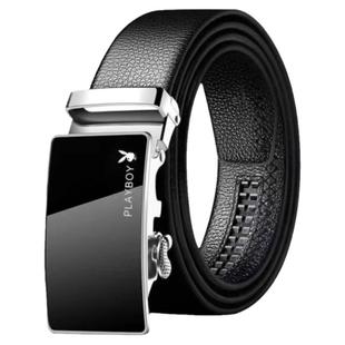 全牙全卡槽皮带男士高档自动扣腰带中青年时尚百搭商务休闲裤带潮