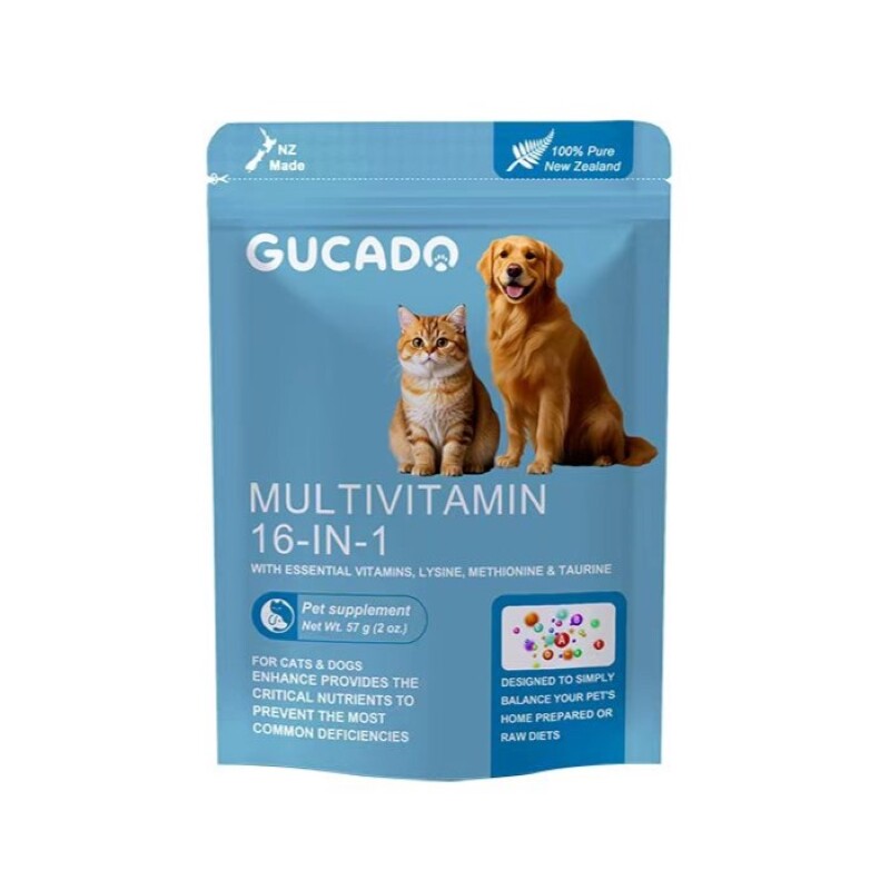 Gucado复合维生素矿物质粉改善厌食掉毛发育不良多维营养猫犬通用