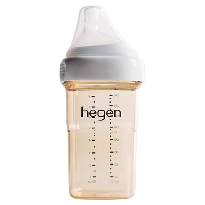 HEGEN奶瓶PPSU2P第3阶段含奶嘴/奶瓶:硅胶标准多功能耐摔330ml