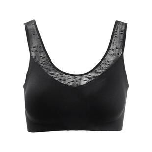 古今内衣女拼接蕾丝无痕随型裁背心式防走光内衣0M5038