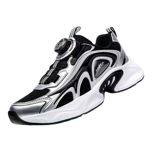 安踏儿童运动鞋男童鞋2025秋冬款舒适中大童复古老爹鞋旋钮鞋童鞋