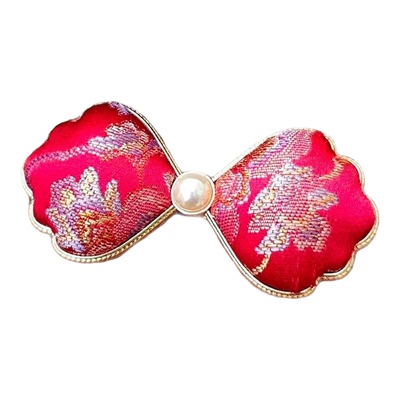 宋锦纯手工新中式复古蝴蝶发夹