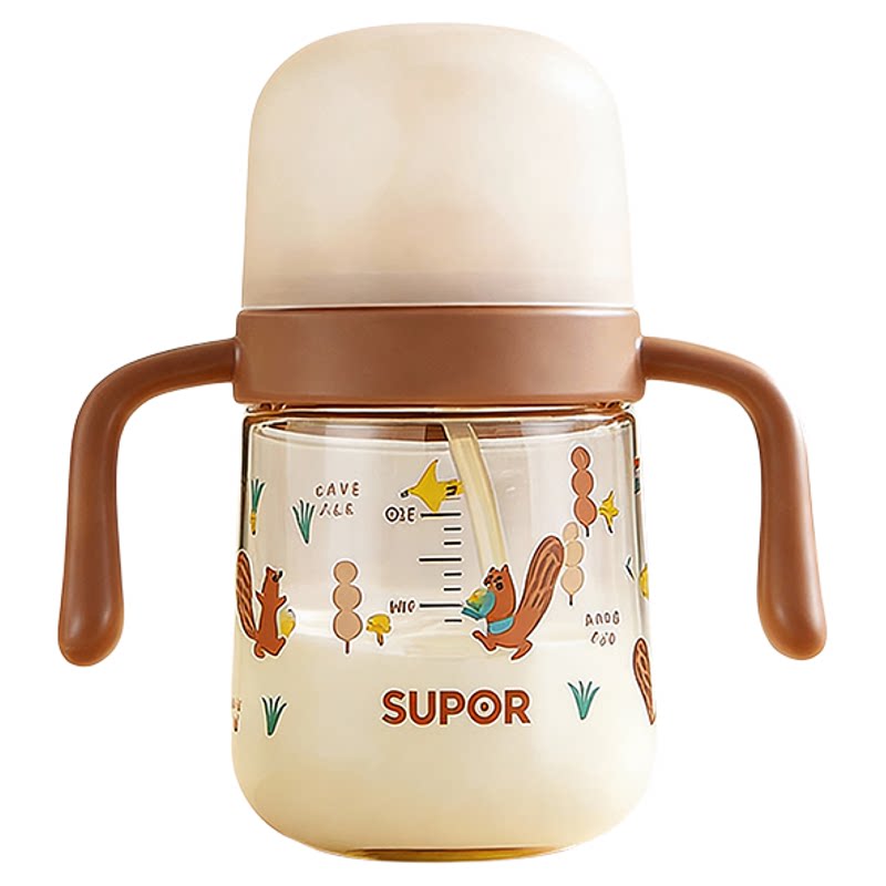 苏泊尔学饮杯婴儿6个月以上宝宝水杯直饮奶瓶儿童吸管杯防呛ppsu
