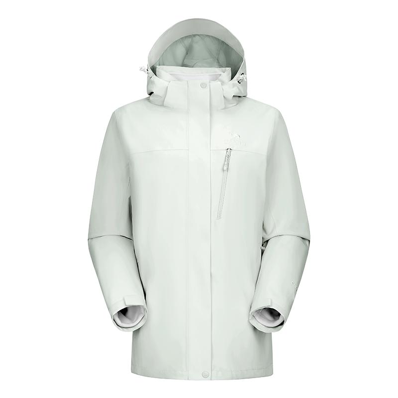 骆驼户外三防冲锋衣女三合一2026新款拼色外套防风防水登山服装男
