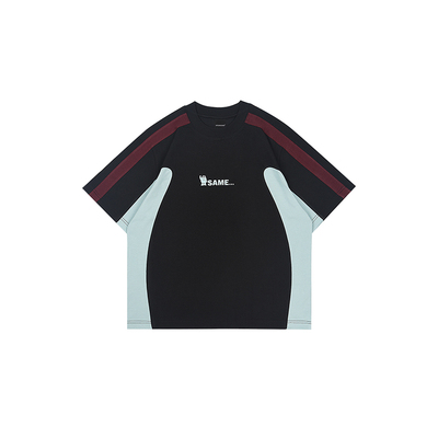 SAMESAME户外拼接运动短袖T恤潮