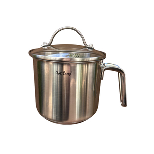 带滤嘴 出口德国304不锈钢14cm热奶锅煮豆浆小锅宝宝辅食面条锅