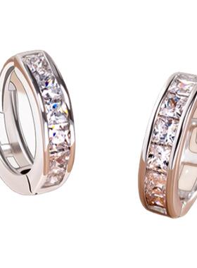 S925银超闪精致迷你小耳圈耳扣
