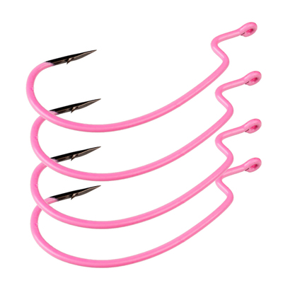 BKK粉色夜光曲柄钩海钓船钓散钩