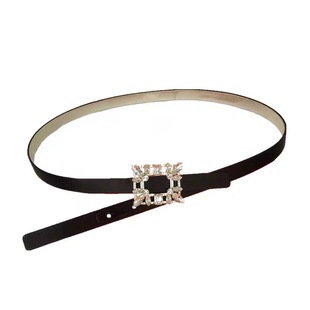 大牌推荐RV女士腰带真丝绸缎甜美满钻欧美网红精致万能百搭裙子