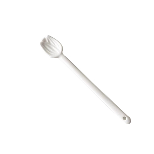 陶瓷咖啡勺子长柄勺家用精致汤匙甜品可爱小巧奶茶圆勺搅拌勺绿茶