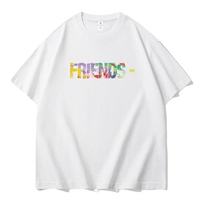 VLONE字母音印花美式街头嘻哈短袖男青少年情侣款夏季休闲宽松T恤