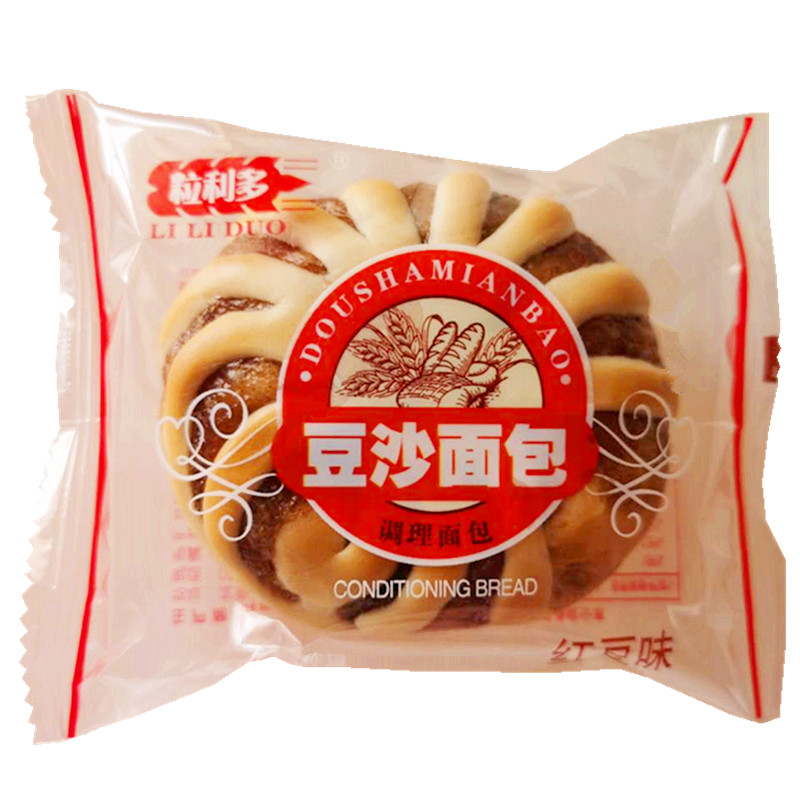 粒利多豆沙面包軟散裝整箱5斤獨立小包休閑小吃西式糕點甜零食品