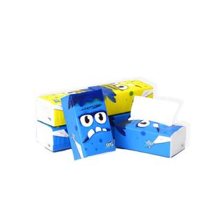 大海怪纸巾抽纸面巾纸5层90抽20包/箱家庭装原生木浆无香抽纸