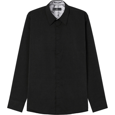 jdv衬衫商场同款黑色气质2021年