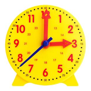 杰利钟表模型小学教具二针三针联动小学生学习认识时间一二年级同步教材数学时钟教具钟面学具儿童学时钟原理