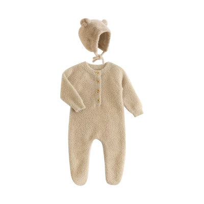 满月宝宝衣服冬装婴儿连体衣秋冬季婴幼儿哈衣爬服洋气外出抱抱服