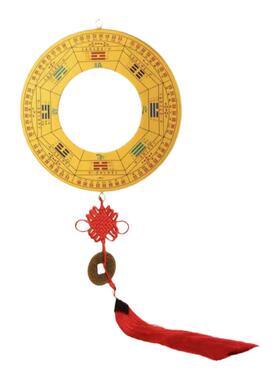 纯铜八卦镜挂件铜凸凹镜门口家用凸凹面镜九宫八卦镜摆件铜装饰品