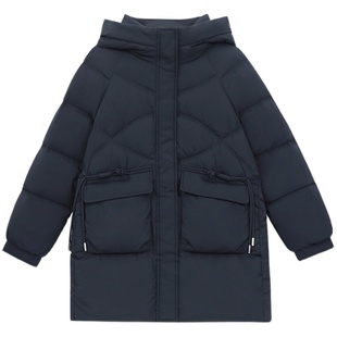 妈妈羽绒服女2025冬季新款中年棉袄中长款保暖棉衣中老年人厚外套