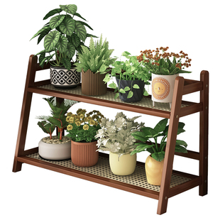 桌面花架阶梯式小型置物架子多层展示架办公桌上多肉盆栽植物架子