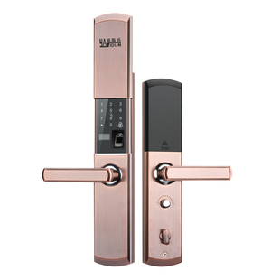 李文锁城雅斯盾1806家用防盗门智能进户大门锁密码半自动刷卡开锁