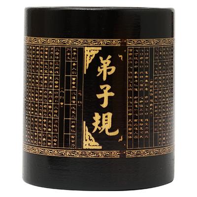 国潮大容量复古中国风圆形笔筒