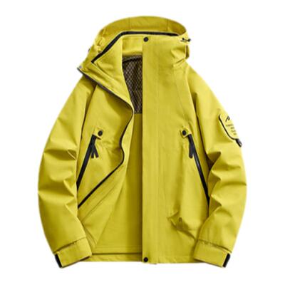 三防面料户外冲锋衣外套户外情侣款纯色大码登山冲锋衣品质高货