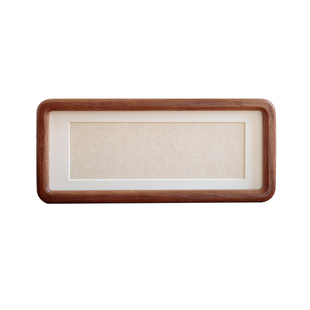 圆角自己写空白书法画画实木相框摆台摆件简约挂画礼物装饰画DIY