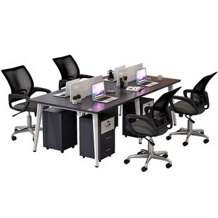 办公桌椅组合2人4四6六人简约现代办公室职员电脑桌工作桌员工位