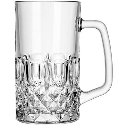 创意红啤酒杯子大容量玻璃