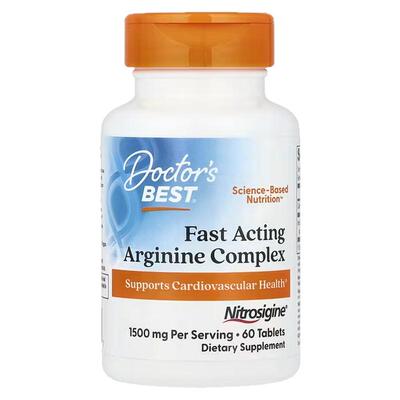 Doctor'sBest高效精氨酸片瓜氨酸复合物激素血管健康
