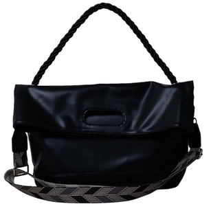 HKK包包皮质斜挎包男小众设计通勤单肩包大容量托特包大学生男包