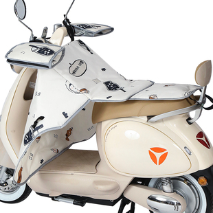 电动车挡风被四季通用分体分离式双面防水防晒防风罩电瓶摩托冬季