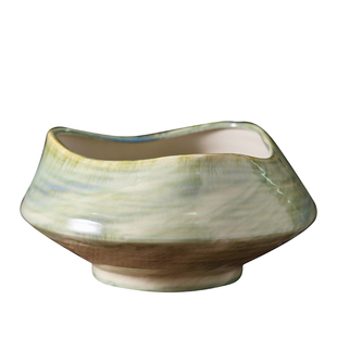 中式禅意陶瓷花盆家用复古创意特大口径拼盘蝴蝶兰小叶簕竹盆景盆